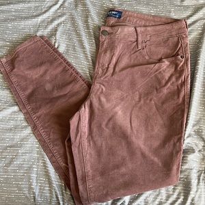 Old Navy Mid-Rise Rockstar Super Skinny Pants Mauve Size 14